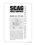 Scag Power Equipment GC-STT-6KH Operator`s manual