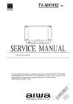 Aiwa TV-AN1410 Service manual