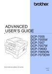 Brother DCP-7057W User`s guide