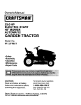 Craftsman 917.275021 Owner`s manual