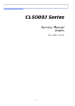 CAS CL5000J Series Service manual