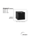 Velodyne SC-602 B User`s manual