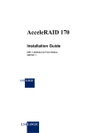 Mylex PCI to Ultra 160 SCSI RAID Controller AcceleRAID 170 Installation guide