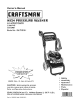 Craftsman 580.752301 Owner`s manual