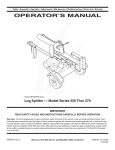 MTD 550 Thru 570 Operator`s manual