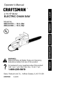 Craftsman 358.341090 Operator`s manual