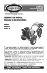 Diamond Power Products 3100 Psi Instruction manual