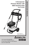 Delta D2300B Instruction manual