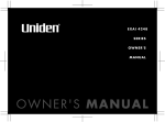 Uniden EXAI7248 Owner`s manual