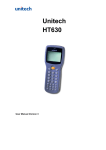 Unitech HT630 User manual