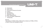 UNI-T UT30B Specifications