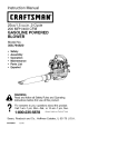 Craftsman 358.794920 Instruction manual