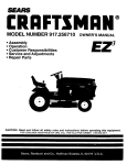 Craftsman EZ3 917.256710 Owner`s manual