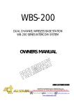 Altair WBS-200 Specifications