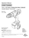Craftsman 315.114480 Operator`s manual
