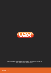 Vax Grime Pro User guide