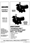Craftsman 390.251182 Owner`s manual