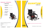 Pride Mobility QUANTUM SERIES Owner`s manual
