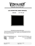 Videology 45M19H User manual