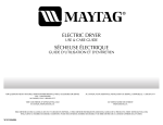 Maytag Services ELECTRIC DRYER Use & care guide