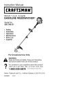 Craftsman 358.792443 Instruction manual