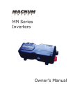 Magnum Energy MM-R Owner`s manual