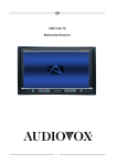 Audiovox VME 9120 TS Operating instructions