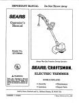 Craftsman 257.798040 Operator`s manual