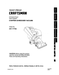 Craftsman 247.77763 Owner`s manual