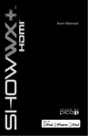 MicroVision ShowWX User manual