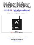 WaveWare SPS5 V9 Specifications