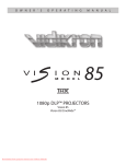 Runco Vision 85 Specifications