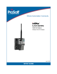 ProSoft Technology inRA-x ILX34-AENWG Setup guide