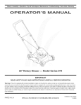 MTD 113-074A Operator`s manual