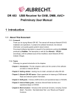 Albrecht DR 403 User manual