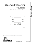 Alliance Laundry Systems UW35TV Installation manual