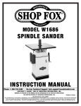 Woodstock SHOP FOX W1688 Instruction manual