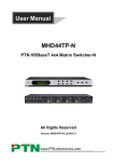 PTN MHD44TP User manual