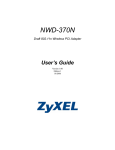 ZyXEL Communications NWD-370 - User`s guide