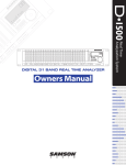 Massive Audio D2500.1 block series Specifications