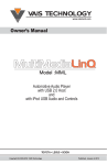 Vais Technology MultiMedia LinQ MML Owner`s manual