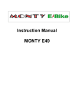 Monty E49 Instruction manual