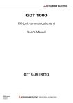 Mitsubishi GOT1000 GT15 User`s manual