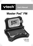 VTech Master Pad FM User`s manual