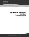 Walchem WebMaster Instruction manual