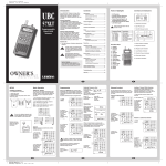 Uniden UBC 61XLT Owner`s manual