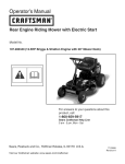 Craftsman 107.280340 Operator`s manual