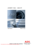 AEG Electrolux LAVAMAT 11842 VIT User manual