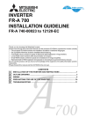 Mitsubishi Electric FR-A700-A1 Instruction manual