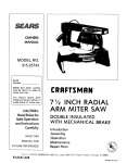 Craftsman 315.23743 Owner`s manual